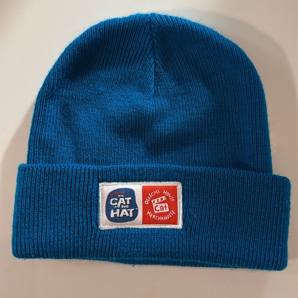 Dr Seuss The Cat In The Hat 2003 Movie Merch Blue Toque Hat Size Youth - Picture 8 of 11